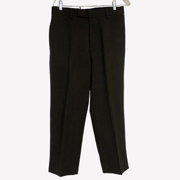 NWOT Hugo Boss "Bellini" Brown Virgin Wool Dress Pants Small (31") - Picture 4 of 13